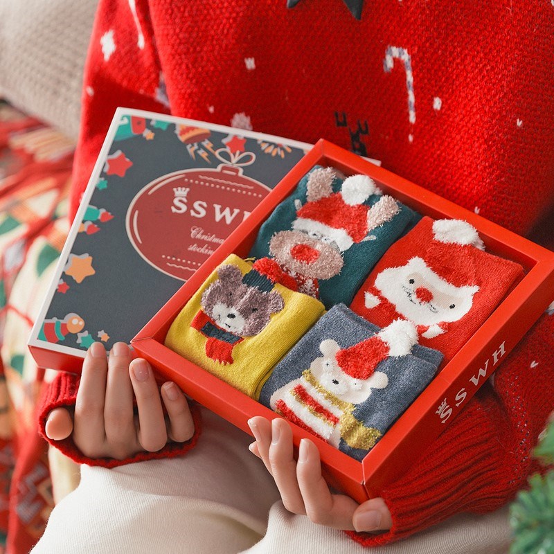 圣诞袜christmas stockings gift box for cute cartoon lovers