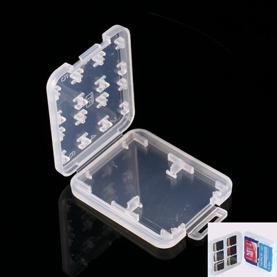 8 Slots Micro SD SDHC TF MS Memory Card Storage Box Protecto