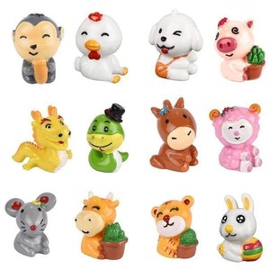 12 Chinese Zodiac Signs Symbolic Animals Cute Tiger Rabbit