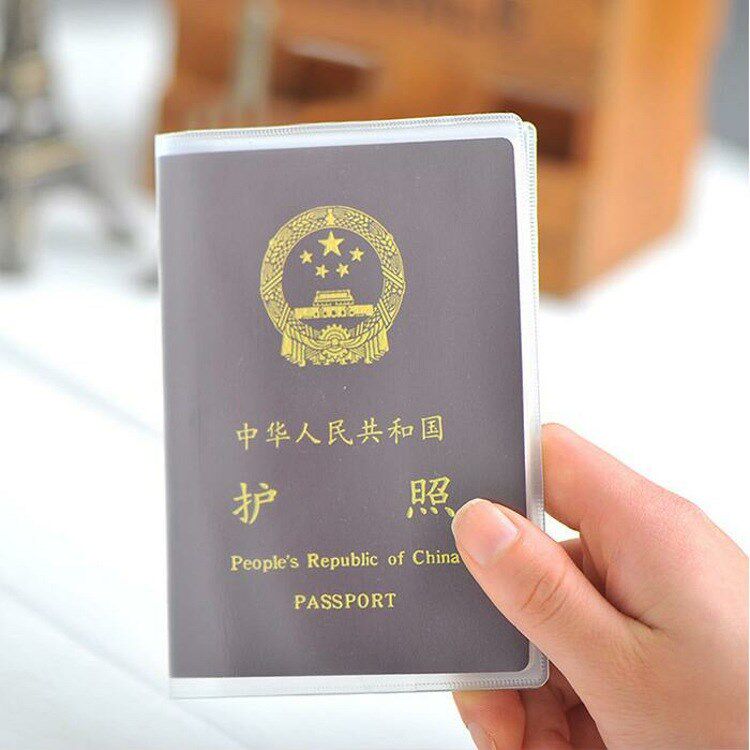 travel waterproof dirt passport holder cover wallet transpar