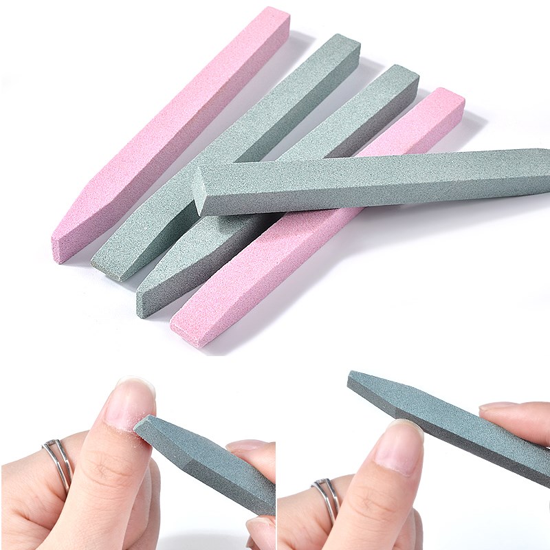 1pcs Nail File Quartz Cuticle Pusher Block Buffer Pedicure
