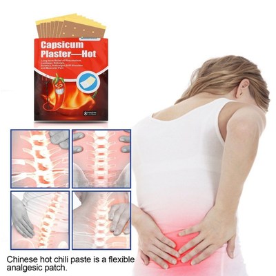 8PCS/Bag Chinese Herbal Medical Capsicum Plaster Hot Pain Re