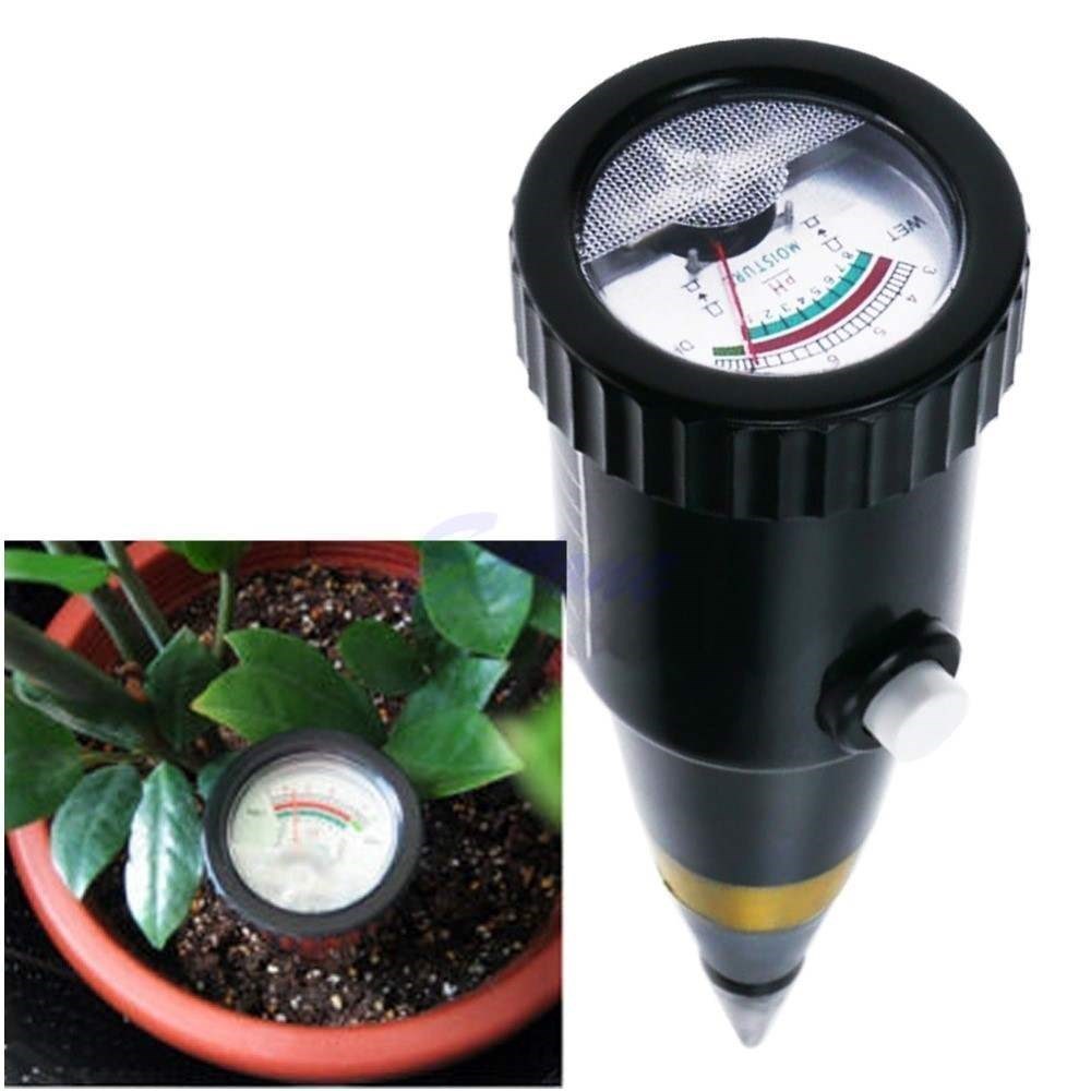 A96 New Soil PH Level Moisture Light Tester Meter Flower Pla