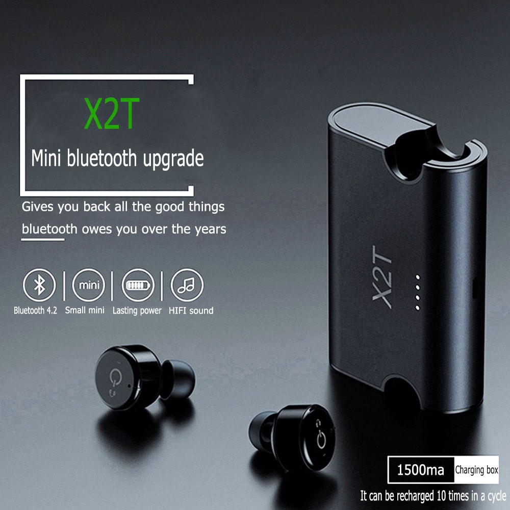 X2T Mini Wireless Bluetooth 4.2 Earphone Stereo Earphones N