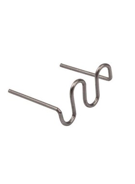 100 Pcs/Set Precut 0.6mm Wave Flat Hot Staples For Plastic