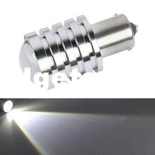 2Pcs 1156 Ba15s CREE Q5 5W Cool White High Power Reverse Bac