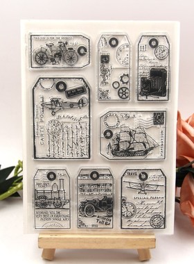 Vinatge Transparent Clear Silicone Stamp/Seal for DIY scrapb