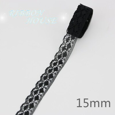 (10 yards/roll) Black lace fabric  ribbon Webbing Decoration