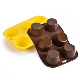 silicone 6-cavity round chocolate truffle, candy and gummy m
