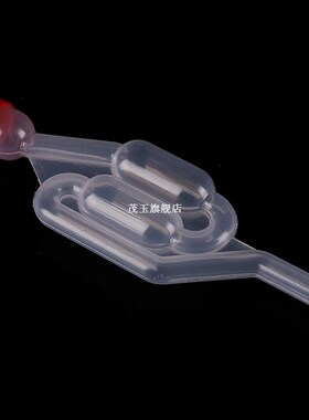 1pcs Plastic Twin Bubble Airlock S Type Airlock One-way Exha
