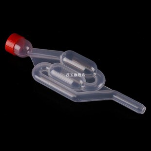 1pcs Plastic Twin Bubble Airlock S Type Airlock One-way Exha