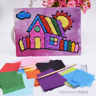 Diy House Crafts Toys For Children Felt Paper Girl Handicraf