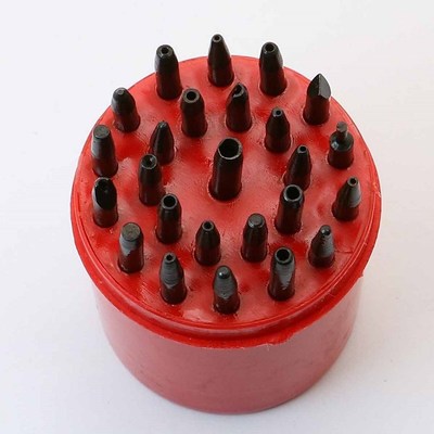 25pcs Needle Punch Tool Set Watch Repair Staking Punching To
