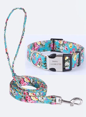 2021 Custom Dog Collar Personalized Dog Name ID Tag Matchin