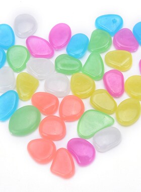 50pcs Luminous Aquarium Fish Tank Decor Green Decor Garden O