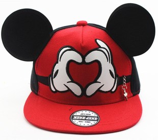 Cute Mickey Cap Hat Big Ear Mouse Snapback Hats Children Ki