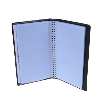 Black Business Name Card Holder Book for 144 Cards