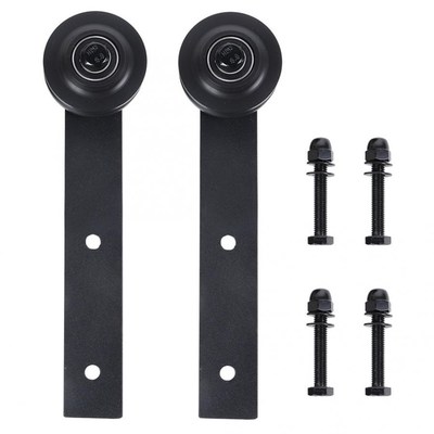 2Pcs Sliding Door Pulley Track Roller Sliding Door Track Rai