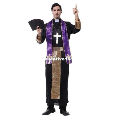 Umorden Halloween Costume for Men Christian European Reliio