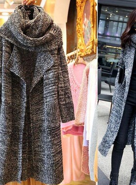 clothes women sweaters cardigan ladies long coat winter