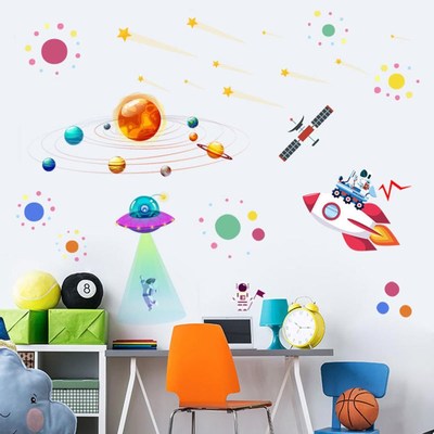 The Solar System wall stickers kids rooms Space Astronaut W