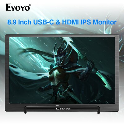 Eyoyo 8.9 inch Portable USB C Mini Monitor 1920x1200 IPS Di