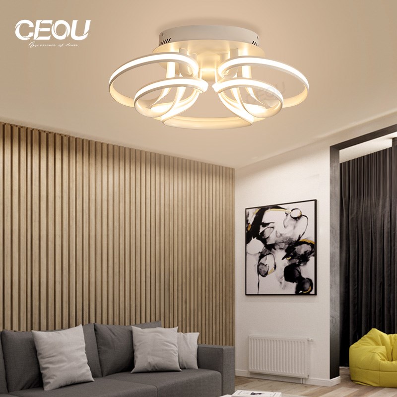 Acrylic material modern indoor LED ceiling light for home de