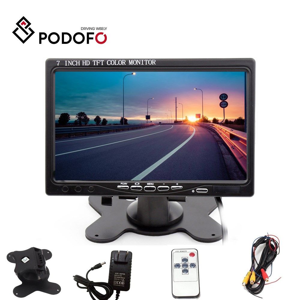 Podofo 7” Portable LCD Monitor Display Screen Video Game Pl
