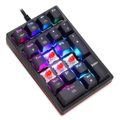 K24 SB Wired Mechanical Numeric Keypad 21 Keys Mini Numpad R