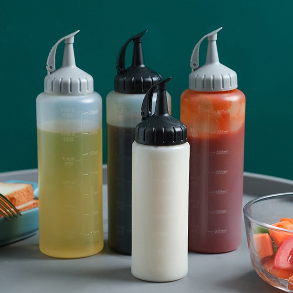 Condiment Squeeze Bottle ScaleCap For Ketchup Mustard Mayo H