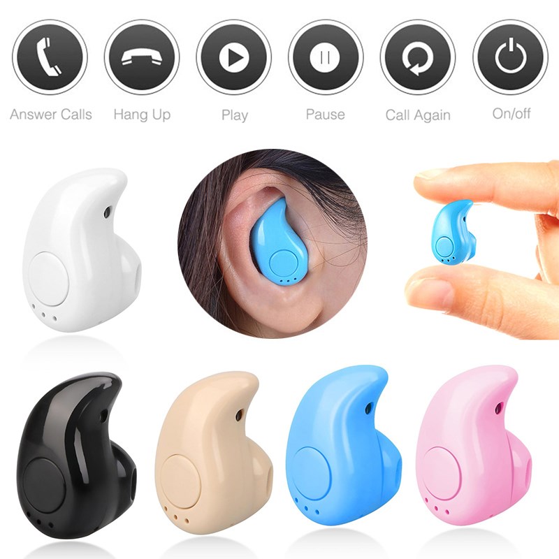 Portable Mini Wireless In ear Earphone Hands Free Earphones