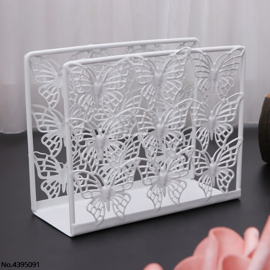Metal Napkin Serviette Holder Dispenser Paper Tissue Rack Ho
