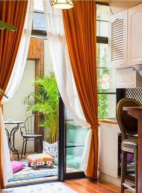 Light Luxury Northern Europe Netherlands Velvet Burning Oran