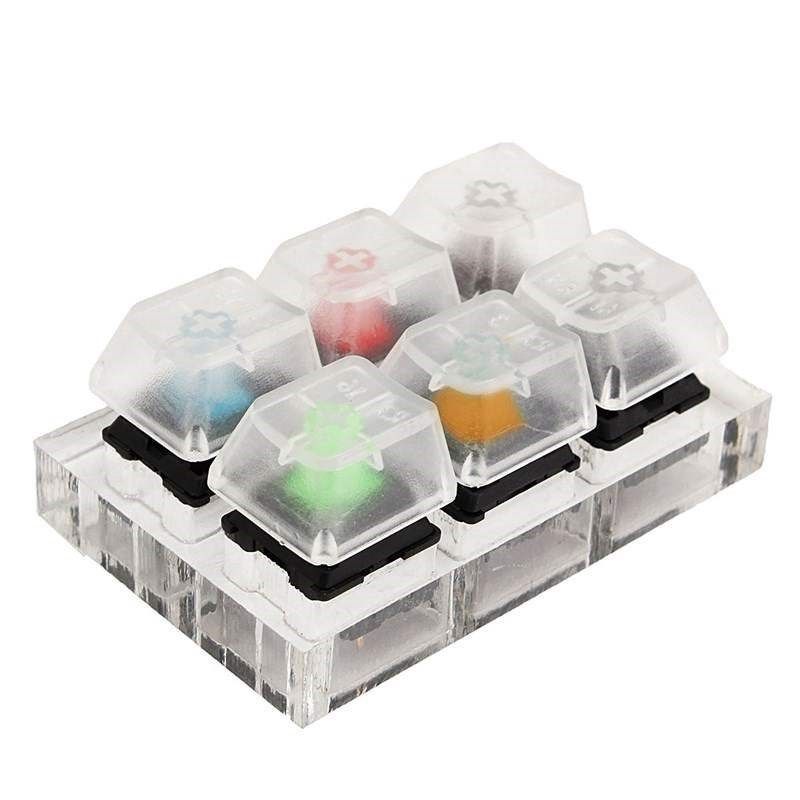 Mechanical Keyboard Clear Keycaps 6 Key Caps Swit6X Mechanic