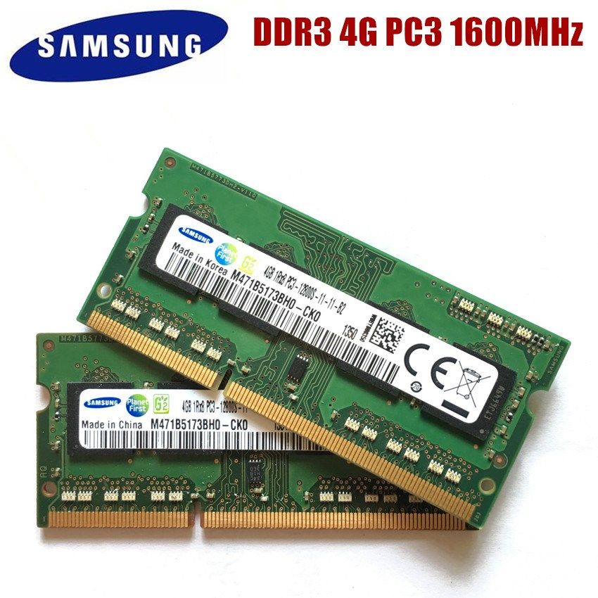 SAMSNG 4G 1RX8 PC3 12800S DDR3 4GB 1600Mhz Laptop Memory 4G