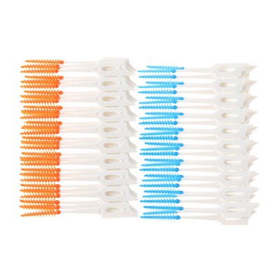 Floss Toothbrush Pick Clean-Tools Soft Plastic 20pcs Massage