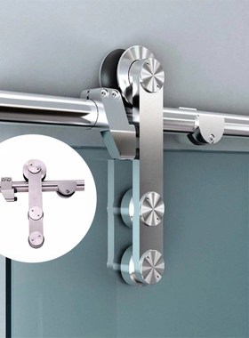 Stainless steel sliding door hardware track kit for glass sh