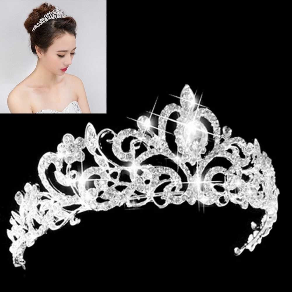 2018 luxury wedding bridal crystal tiara crowns princess que