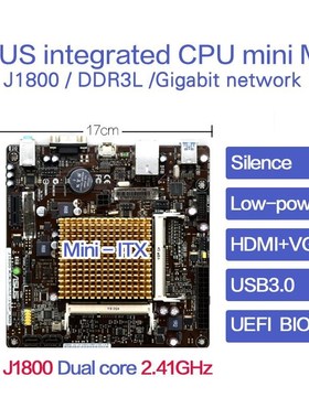 ASS ITX motherboard J1800-K/K30-J/DP DDR3 17*17 Mini board I