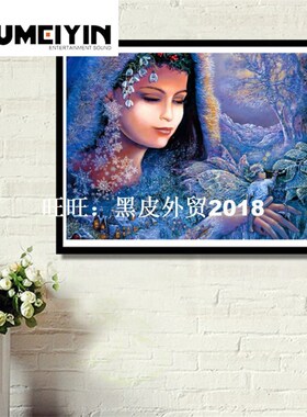 5D DIY Partial Diamond Painting Cross Stitch Beauty Girl and