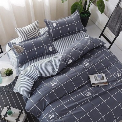 Four-piece cotton dormitory 1.8m bed linens student 1.2m bed