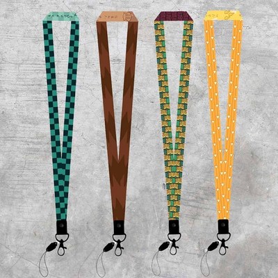 Fashion Demon Slayer Kimetsu no Yaiba Lanyards Cool Neck St