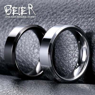 TungsTen gold ring for men simple personaliTy index finger s