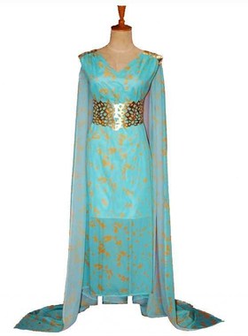 Game Of Thrones Daenerys Targaryen Dany Cosplay Costume Long