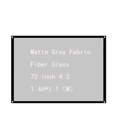 Thinyou Matte Gray Fabric Fiber Glass 72inch 43 Home Projec