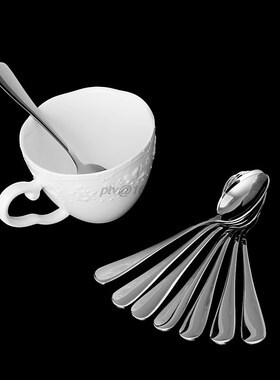 8 Pcs Demitasse Espresso Steel Stainless Spoon Tea Coffee So