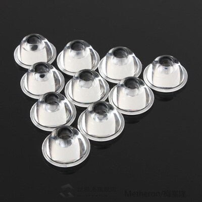 10pcs/Set 20mm 10/30/60/90/120 Degree Optical Glass LED Lens