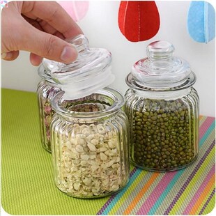 kitchen food glass storage container box can tee boe pot