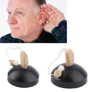 Rechargeable ear hearing aid mini device ear amplifier