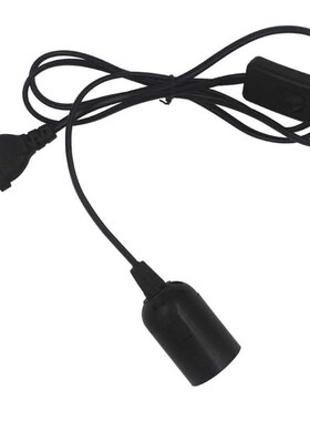 1.8m Power Cord Cable E27 Lamp Bases E  with switch wire for